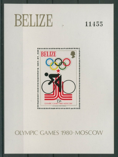 Belize 1979 Olympiade Moskau Block 11 postfrisch (C22504)
