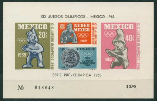 Mexiko 1965 Olympia Sommerspiele Mexiko´68 Block 3 postfrisch (C22469)