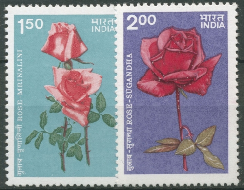Indien 1984 Rosen 1008/09 postfrisch