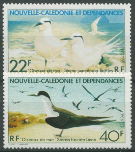 Neukaledonien 1978 Seevögel Seeschwalben 606/07 postfrisch