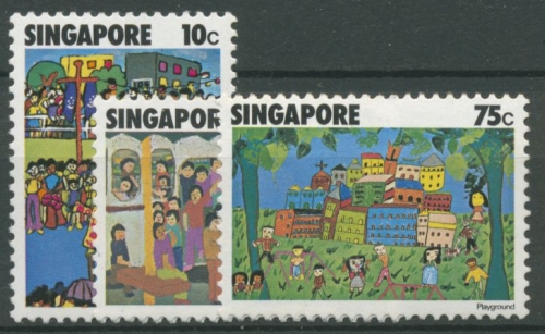 Singapur 1977 Kinderzeichnungen 288/90 postfrisch