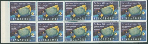 Singapur 1995 Umweltschutz Kaiserfisch Markenheft MH 18 postfrisch (D8717)