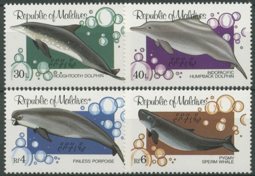 Malediven 1983 Wale und Delphine 1013/16 postfrisch