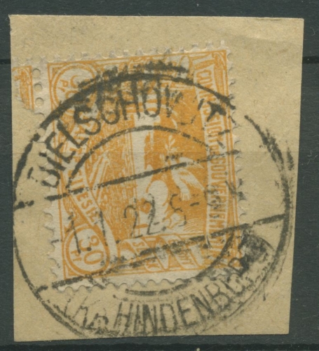 Oberschlesien, BIELSCHOWITZ (HIND) 20 auf Briefstück
