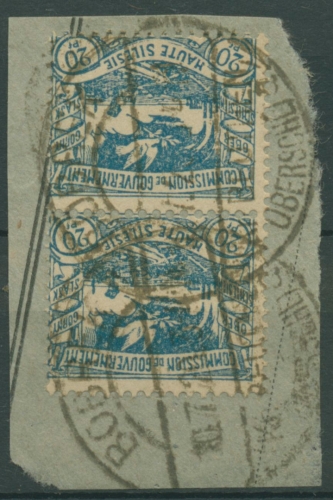 Oberschlesien, BOBREK 18 (2) auf Briefstück (OS 114)