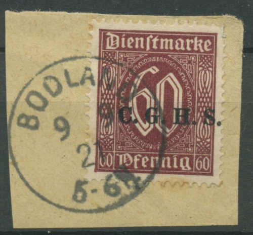 Oberschlesien BODLAND D 15 auf Briefstück (OS124)