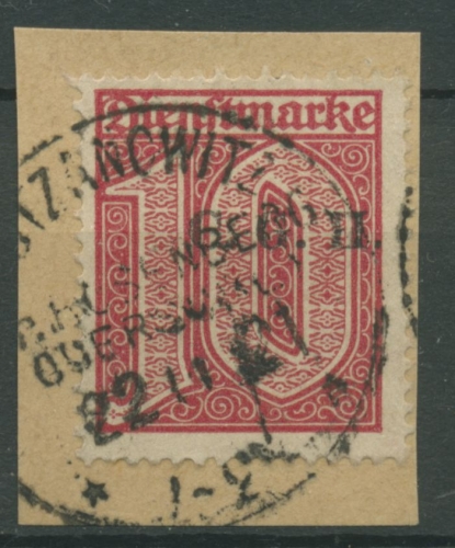 Oberschlesien BOTZANOWITZ D 9 auf Briefstück (OS144)