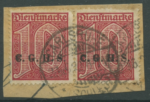 Oberschlesien CARLSRUHE a D 9 (2) auf Briefstück (OS173)