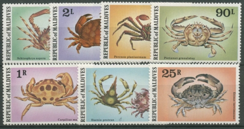 Malediven 1978 Krustentiere 780/86 postfrisch