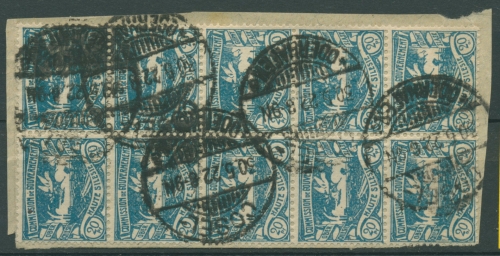 Oberschlesien COSEL ODERHAFEN a 18 (10) auf Briefstück (OS245)