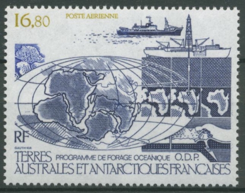 Franz. Antarktis 1987 Energie Ozeanisches Erdöl Bohrprogramm ODP 229 postfrisch