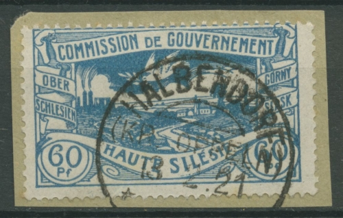 Oberschlesien HALBENDORF 23 auf Briefstück (OS511)