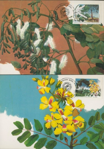Brasilien 1990 Botanische Gesellschaft Maximumkarten 2340/41 MK (X11765)