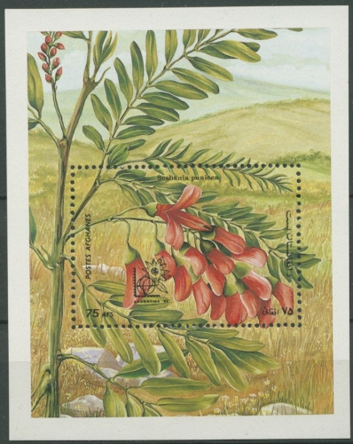 Afghanistan 1985 Südamerikanische Pflanzen Block 78 postfrisch (C26479)