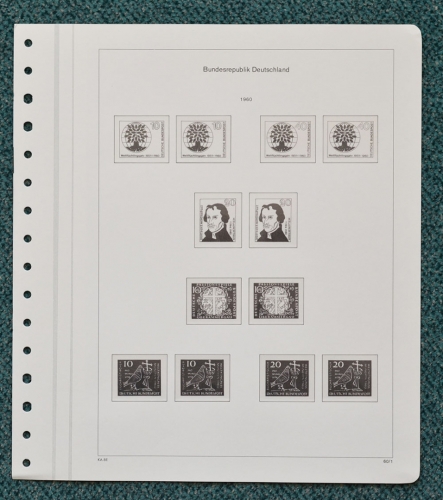 KABE-bicollect of Vordruckblätter Bund 1960/69 gebraucht, neuwertig (Z130)