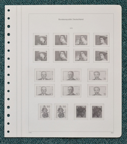 KABE-bicollect of Vordruckblätter Bund 1975/79 gebraucht, neuwertig (Z128)