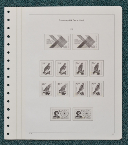 KABE-bicollect of Vordruckblätter Bund 1973/74 gebraucht, neuwertig (Z124)