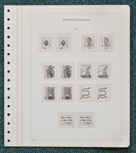 KABE-bicollect of Vordruckblätter Bund 1971/74 gebraucht (Z118)