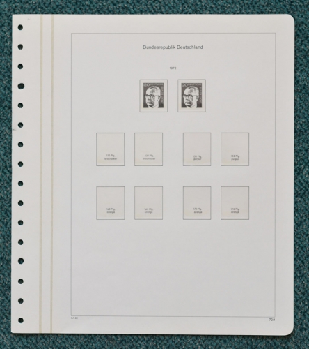 KABE-bicollect of Vordruckblätter Bund 1972/74 gebraucht (Z117)