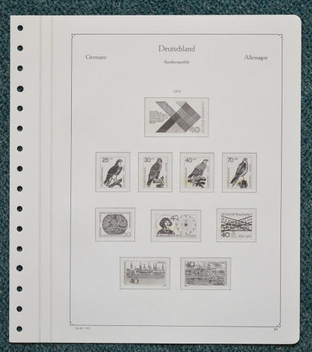 KABE of Vordruckblätter Bund 1973/74 gebraucht, neuwertig (Z164)