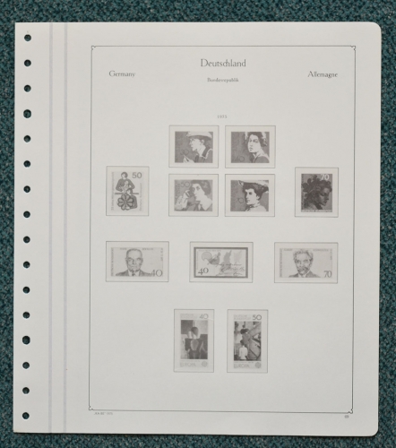 KABE of Vordruckblätter Bund 1975/77 gebraucht, neuwertig (Z166)