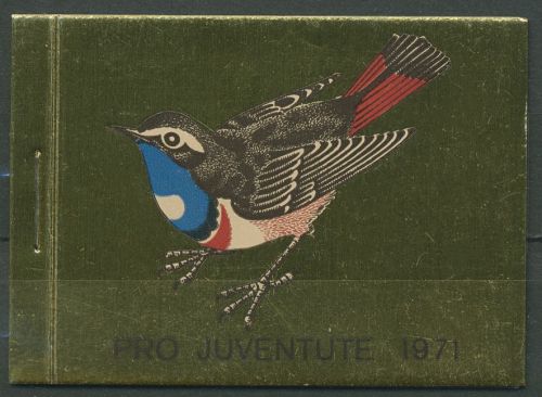 Schweiz 1971 Pro Juventute Tiere Vögel Markenheftchen 0-62 postfrisch (C62086)