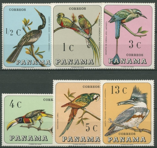 Panama 1967 Einheimische Vögel 989/94 postfrisch