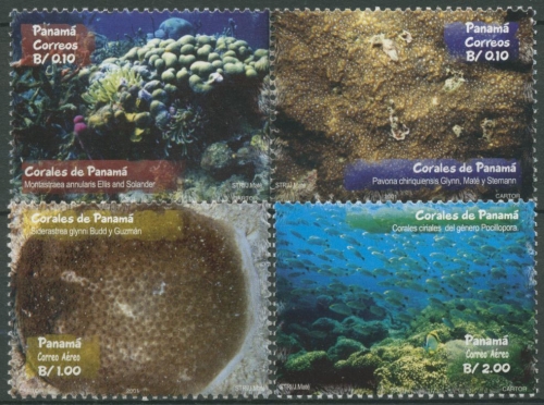Panama 2001 Korallen 1864/67 mit ZD postfrisch