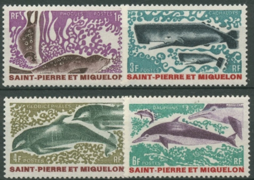 Saint-Pierre et Miquelon 1969 Meerestriere 443/46 postfrisch