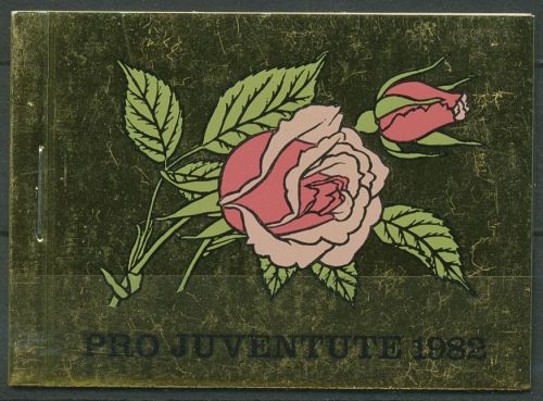Schweiz 1982 Pro Juventute Pflanzen Rosen Markenheftchen 0-76 postfrisch(C62093)