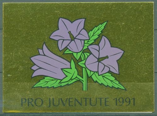Schweiz 1991 Pro Juventute Waldblumen Markenheftchen 0-91 gestempelt (C62112)