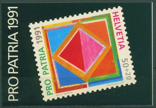Schweiz 1991 Pro Patria Zeitgenöss.Kunst Markenheftchen 0-90 postfrisch (C62135)