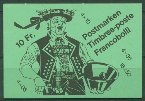 Schweiz 1985 Volksbräuche Markenheftchen 0-80 gestempelt (C62171)