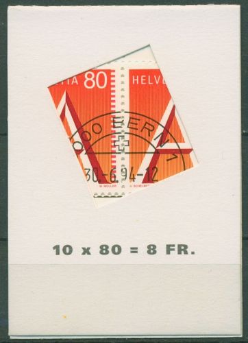 Schweiz 1994 Freimarke A-Post Markenheftchen 0-98 gestempelt (C62178)