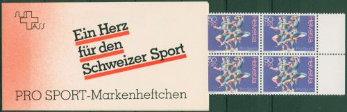 Schweiz 1986 Sporthilfe 1313 Markenheftchen II postfrisch (C62198)