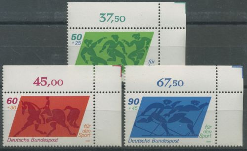 Bund 1980 Sporthilfe 1046/48 Ecke 2 oben rechts postfrisch (E29)