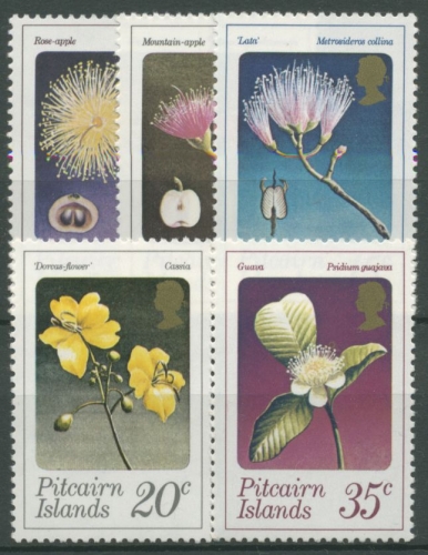 Pitcairn 1973 Blüten und Früchte 130/34 postfrisch