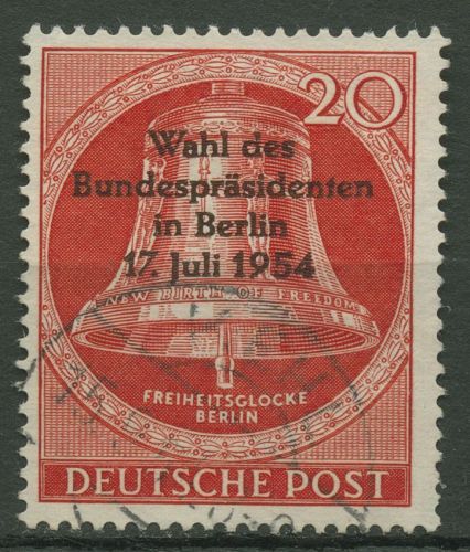 Berlin 1954 Wahl des Bundespräsidenten, Glocke 118 gestempelt