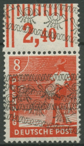 Bizone 1948 Bandaufdruck 38 I DDF Aufdruckfehler postfrisch geprüft