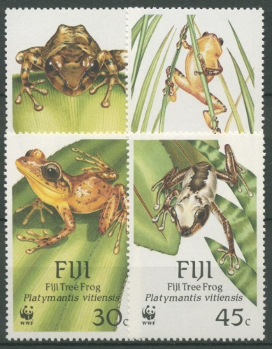 Fidschi 1988 WWF Naturschutz Fidschifrosch 586/89 postfrisch