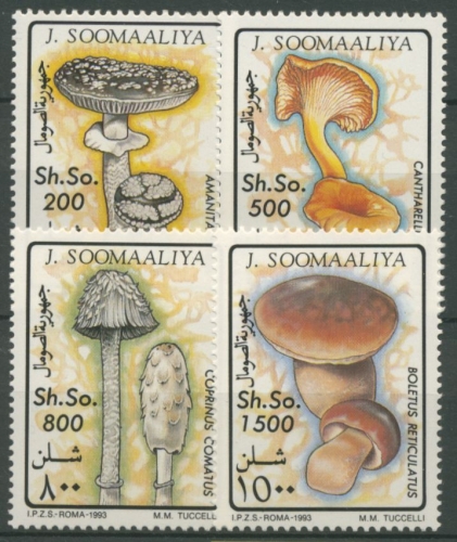 Somalia 1993 Pilze Pfifferling Steinpilz 468/71 postfrisch