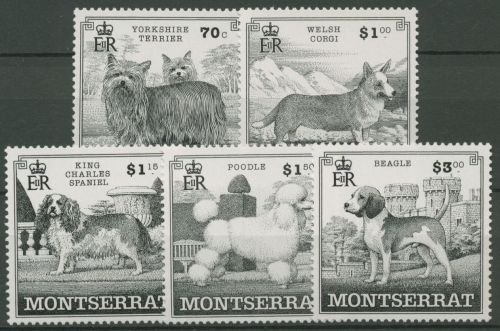 Montserrat 1999 Hunderassen 1100/04 postfrisch