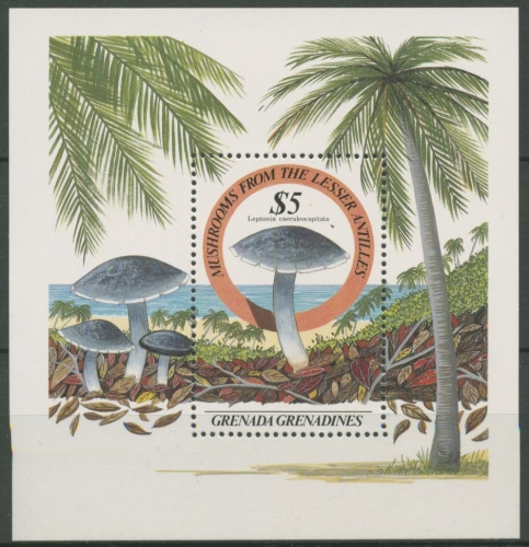 Grenada-Grenadinen 1986 Pilze Block 111 postfrisch (C71303)