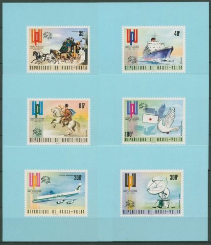 Obervolta 1974 100 Jahre Weltpostverein UPU 517/22 Blocks postfrisch (C40062)
