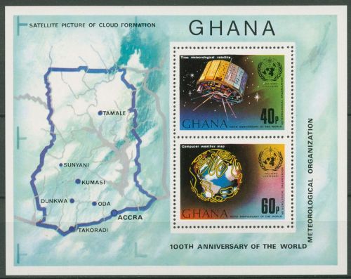 Ghana 1973 Meteorologische Organisation WMO Block 51 A postfrisch (C40072)