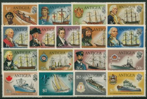 Antigua 1970 Schiffe Segelschiffe Kapitäne 230/46 postfrisch