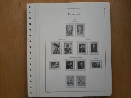 KABE of Vordruckblätter Europa CEPT 1980/84 gebraucht (Z2782)