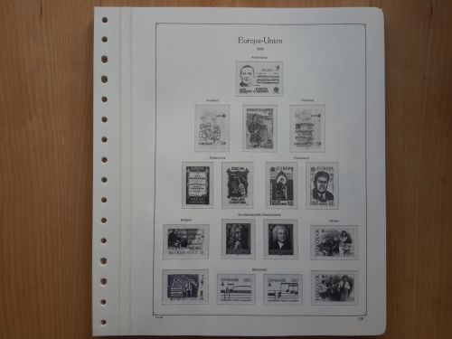 KABE of Vordruckblätter Europa CEPT 1985/87 gebraucht (Z2783)