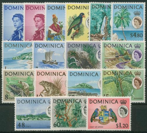 Dominica 1963 Landschaften Tiere Pflanzen 160/76 postfrisch