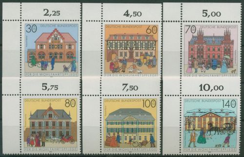 Bund 1991 Wohlfahrt Historische Posthäuser 1563/68 Ecke 1 postfrisch (E1912)